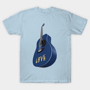 Blue Guitar – Music be the food of love T-Shirt